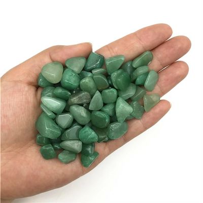 KatLin Decorative Ornaments Natural Green Aventurine Quartz Crystal Gravel Stones No Hole Necklace Materials Home Decor(Color:9-12mm)