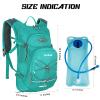Hydration Backpack,Lightweight Hiking Backpack with 2L Water Bladder,Insulation Water Backpack for Men Women,Hydration Pack for Biking, Running, Festival,Camping view 2