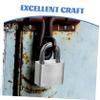 ANRUWEI Luggage Padlock,Anti- Lock Locks Mini Baggage Locks Luggage Locks Small Padlock Travel Lock Pad Lock Antique Locks Gate Locks for Outdoor, Silver view 4