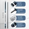 KONLLEN Carbon Fiber Pool Cue  58" Low Deflection Performance Cue for Players Upgrading from Standard Cues, Improved Control & Consistency, 12.5mm Tip, Pro Taper view 3