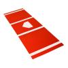 MOONACE Portable Foldable Baseball Pitching Mat - Tear-Resistant Training Baseball Mat for Softball DrillHeavy Batting Matt for Indoor/Outdoor Use12' x 6'/10' x 3.8',Red/Green(RED,12' x 6') view 1