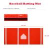 MOONACE Portable Foldable Baseball Pitching Mat - Tear-Resistant Training Baseball Mat for Softball DrillHeavy Batting Matt for Indoor/Outdoor Use12' x 6'/10' x 3.8',Red/Green(RED,12' x 6') view 3