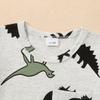 Tepuce 3T Boy Clothes Toddler Boys Summer Outfits Dinosaur T-Shirt & Shorts Pants Set 2 PieceLight Green Dinosaur 3-4T view 4