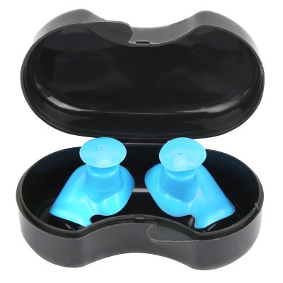 ZAWELIYO Swimming Earplug Silicone Waterproof DustProof for Children and Adults, Soft and Non Toxic, Better Fit and Longer Service Life (Blue)