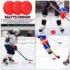 BRIGHTFUFU 6pcs Matte Hockey Pucks Soft Street Hockey Balls with Mesh Bag Durable PVC Material for Ages and Skill Levels view 3
