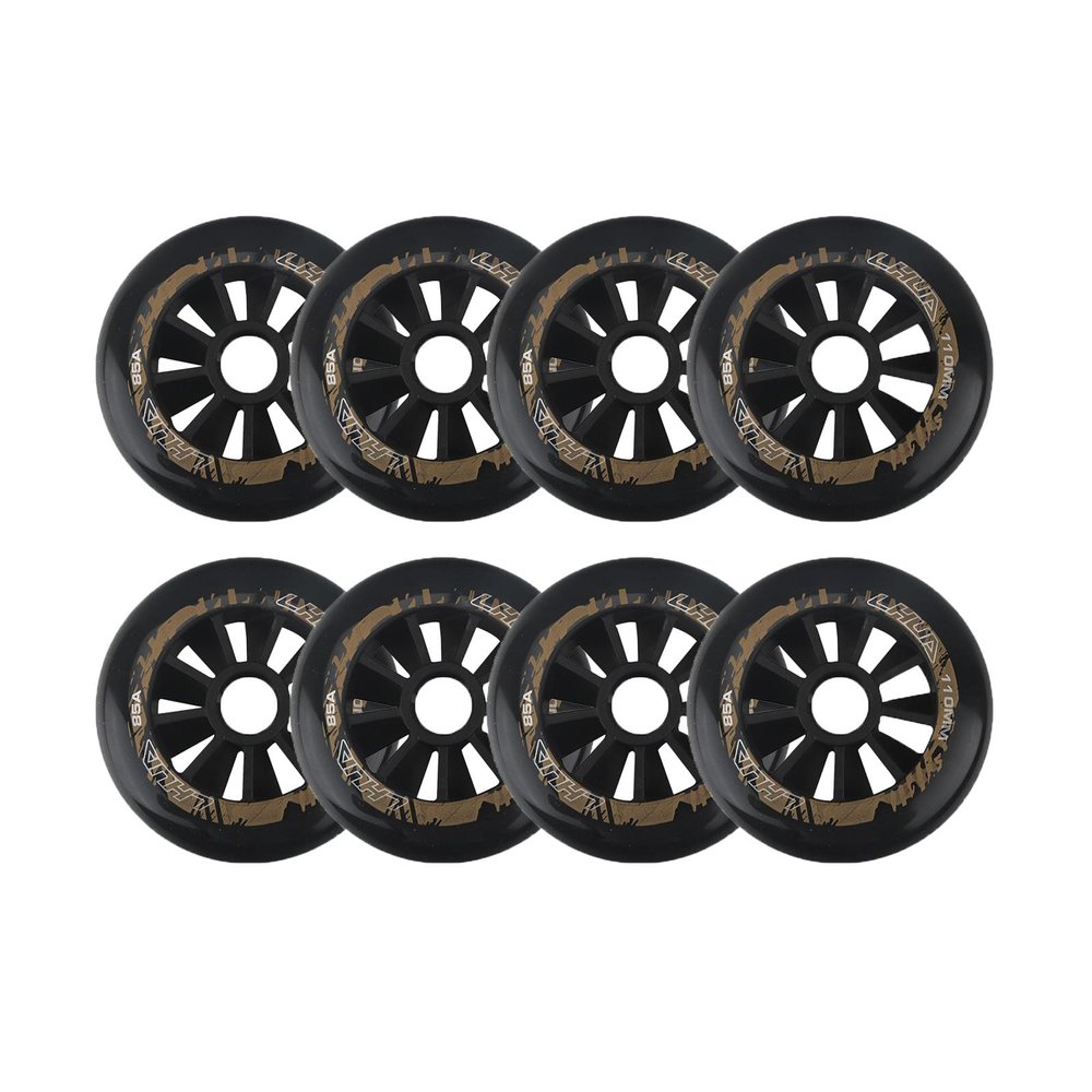 ZYANLING Inline Skate Wheels Outdoor & Indoor 85A 110mm Roller Skate Wheel Replacement, Roller Skate Wheels, Roller Skating Wheels 8-Pack