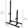 QZQHNYJ Large Abdominal Muscle Equipment Dumbbell Bench Barbells Squat Rack Stand,Height Adjustable Home/Gym Dumbbell Rack,Heavy Duty Sturdy Steel Fitness Squ view 3