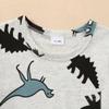 2T Toddler Boy Clothes Baby Boys Summer Outfits Dinosaur T-Shirt & Shorts Set, Light Blue Dinosaur 2-3T view 4
