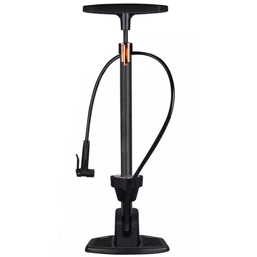 beisup Bike Pump with High Pressure & 16 bar/230 Psi Gauge - Floor Bicycle Pump Compatible with Presta and Schrader Valve - Bike Tire Pump for Road Bike,MTB,Hybrid,Balls,Titanium