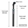 ZOOMBicycle Suspension Seatpost for eBike, 350mm Length, 30.9mm Diameter view 3