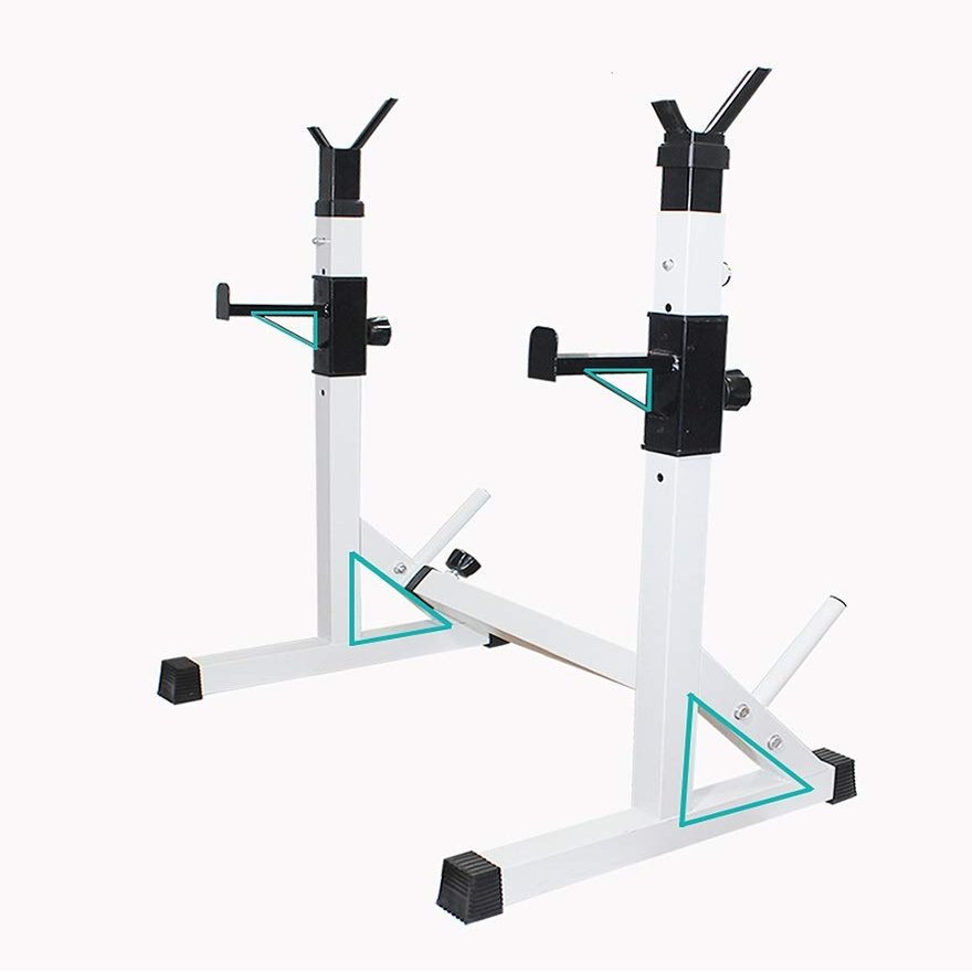 QZQHNYJ Large Adjustable Squat Rack Stands Multifunction Barbell Bench Press - Portable Weightlifting Dumbbell Racks,for Home Gym Strength Training Stand Fitn
