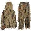 EAmber Ghillie Suit Gilly Hunting Suits Pants 3D Leaf Camo Camouflage Coveralls Youth Adult Lightweight Clothes for (Tree Leafy Forest, Height 4.2-4.7 Ft) view 1