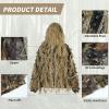 EAmber Ghillie Suit Gilly Hunting Suits Pants 3D Leaf Camo Camouflage Coveralls Youth Adult Lightweight Clothes for (Tree Leafy Forest, Height 4.2-4.7 Ft) view 2