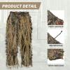 EAmber Ghillie Suit Gilly Hunting Suits Pants 3D Leaf Camo Camouflage Coveralls Youth Adult Lightweight Clothes for (Tree Leafy Forest, Height 4.2-4.7 Ft) view 3