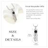 AIWENXI Sunflower Cylinder Urn Necklace Hummingbird Cremation Jewelry for Ashes for Women Men Vial Memorial Keepsake Necklace of Loved One view 2