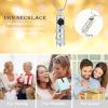 AIWENXI Sunflower Cylinder Urn Necklace Hummingbird Cremation Jewelry for Ashes for Women Men Vial Memorial Keepsake Necklace of Loved One view 3