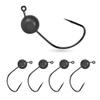MUUNN 5Pcs Tungsten Wacky Jig Heads, Wacky Rig Hook Jig Head Finesse Jig for Soft Plastics/Wacky Worms Bass Fishing3/64oz,#1/0 Hook view 1
