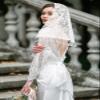 BOARDFEB 2 Pcs Mass Veil Triangle Mantilla Cathedral Head Covering Chapel Veil Lace Shawl Latin Scarf Latin Mass Head Covering Veils for Bridal Women view 4