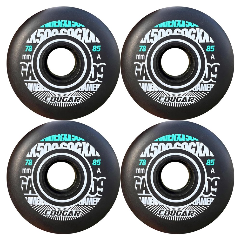 ZYANLING Inline Skate Wheels Outdoor & Indoor 4 Pack 78mm 80mm 85A Roller Hockey Wheels w/Bearings Roller Skate Wheel Replacement