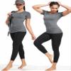 NELEUS Women's 3 Pack Athletic Running Shirt Workout Compression Shirts for Yoga Gym,8017,Black/Grey/White,M view 4