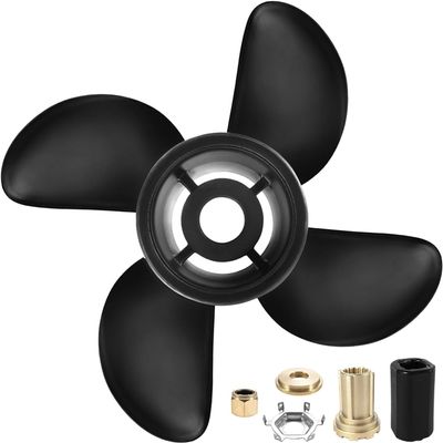 VIF Boat Propeller Compatible with Mercury Mercruiser Alpha One/Bravo One Outboard Motors 135HP 150HP 175HP 200HP (14x17P #48-8M0084494 with hub kit, 4-Blades 135-300HP)