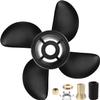 VIF Boat Propeller Compatible with Mercury Mercruiser Alpha One/Bravo One Outboard Motors 135HP 150HP 175HP 200HP (14x17P #48-8M0084494 with hub kit, 4-Blades 135-300HP) view 1