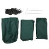 XHTLLO Outdoor Rhombic Waterproof Camping Ground Mat Tent Hammock Awning, 210T Polyester Fabric, Steel Perforated Annulus, Double Fabric Reinforced Corners, Includes Accessories(Dark Green) view 2