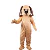 Tan Dog Mascot Costume Adult Size for Men & Women with Built-in Fan Inside the Head view 1