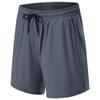 Maiyifu-GJ Mens Athletic Workout Shorts Elastic Waist Quick-Drying Running Shorts Casual Summer Hiking Short Pants Activewear (Grey,Large) view 1