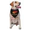 Germany German Flag Rose Flower Dog Scarf Pet Bandana Cat Pet Bibs view 1