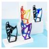 VNFEJEJR Bike Bottle Holder Road Bicycle Bottle Cage Colorful PC Cycling Bottle Bracket Bike Accessories Bicycle Bottle Cage(Color:31210007-BK) view 2