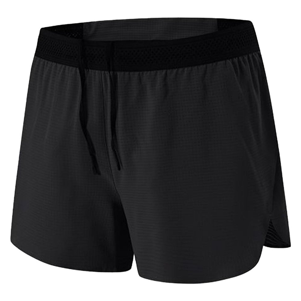 Maiyifu-GJ Men's Running Shorts Lightweight Gym Athletic Workout Shorts Casual Breathable Training Short Pants with Pockets (Black,Medium)