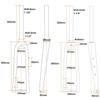 DHNCBGFZ Gravel Road Bike Fork 700C Carbon Fiber Rigid Fork Thru Axle 12X100mm Disc Brake Hard Fork 1-1/8 1-1/2'' Straight/Tapered Tube Front Fork(Matt Black,Straight Tube) view 2