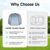 LEEDOR Pop Up Screen House Tent, 10'x10'UPF 50+ and Windproof Dome Outdoor Canopy Camping Tent with Roll Up Zipped Door Privacy Gazebo, Compact and Lightweight for Party Camping Fishing Picnic, Grey view 4