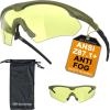 HTS HUNTERSKY S53 anti fog Tactical Shooting Range Safety Glasses Ballistic eye protection Hunting Airsoft Riding Pickleball lab chemistry goggles view 1