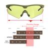 HTS HUNTERSKY S53 anti fog Tactical Shooting Range Safety Glasses Ballistic eye protection Hunting Airsoft Riding Pickleball lab chemistry goggles view 4