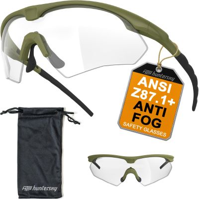 HTS HUNTERSKY S53 anti fog Tactical Shooting Range Safety Glasses Ballistic eye protection Hunting Airsoft Riding Pickleball lab chemistry goggles