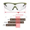 HTS HUNTERSKY S53 anti fog Tactical Shooting Range Safety Glasses Ballistic eye protection Hunting Airsoft Riding Pickleball lab chemistry goggles view 4