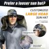 Ayyufe Wide Brim Solar Fan Outdoor Fishing Hat Hats for Men Women & USB Charging,Upf50+ (US, Alpha, One Size, Two Fans -C) view 2