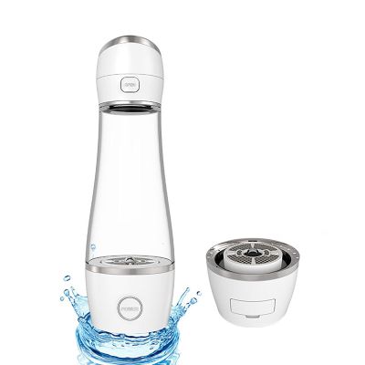 2024 Hydrogen Water Bottle, Portable Hydrogen Water Generator, Hydrogen Water Ionizer Machine, Hydrogen Water Maker Machine with SPE PEM Technology (White)