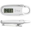 3D Pedometer for Walking with Removable Clip and Carabiner Simple Step Counter for Walking Accurate Clip On Step Tracker for Men Women Kids (White) view 1