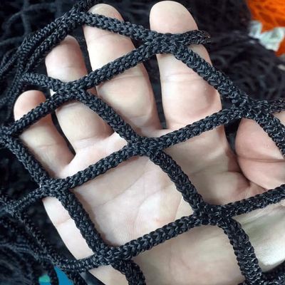 LGLFDJ Safety Netting for Deck Railings, Black Balcony Stairway Safety Net Rope Netting, Kids Climbing Cargo Net, Knotless Outdoor Stadium Sports Netting(Size:3M9M(9.8FT29.5FT),Color:Black)