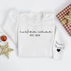 ROSSOSSOR Custom Mama Grandma Sweatshirt with Kids Names on Sleeve for Women Personalized Mom Shirts EST 2024 Mothers Day view 4