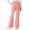 Rolanko Girls Flare Wide Leg Sweatpants Elastic Waist Bell Bottoms Pants for Kids Sweats with Pockets (Pink, 12-14) view 3