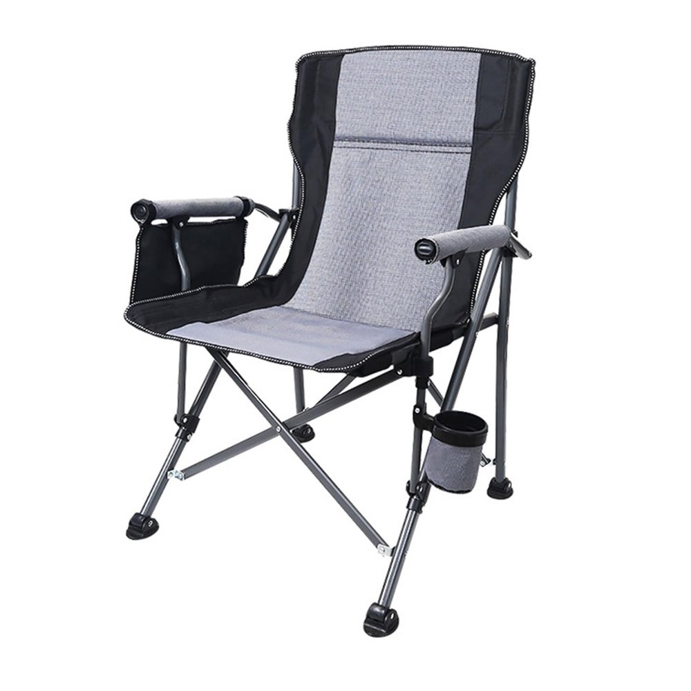 AHDFY Camping Chair, Comfortable Beach Chair, Outdoor Portable Garden Chair, Folding Chair, Fishing Chair, Deck Chairs, Support 300kg, for Outdoor, Picnic, Beach, Garden