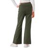 Rolanko Girls Flare Sweatpants Elastic Waist Bell Bottom Wide Leg Pants for Kids Sweats with Pockets (Green, 6-7) view 3