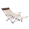 AHDFY Outdoor Deck Chair, Folding Camp Chair, Beach Chairs,Outdoor Portable Garden Chair, with Storage Bag and Pedals, Office Beach Chair, Fishing Chair, for Summer to Go Beach, Sun Bathing view 1