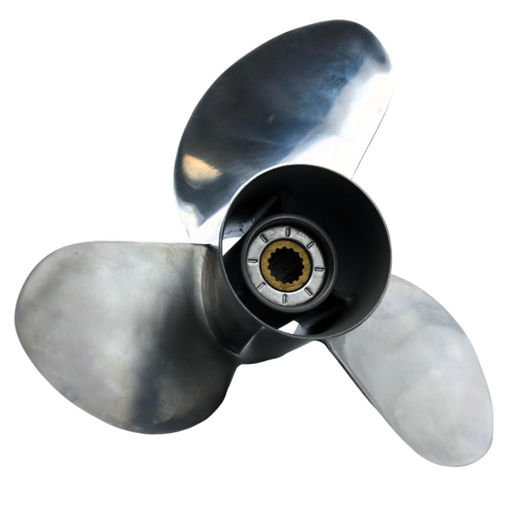 AQUAMAN 14x21 Stainless Outboard Propeller for Suzuki Motor Engine DF90/100/115/140HP,15 Spline Tooth,Left Rotation