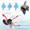 AQUAMAN 14x21 Stainless Outboard Propeller for Suzuki Motor Engine DF90/100/115/140HP,15 Spline Tooth,Left Rotation view 2