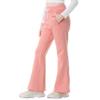 Rolanko Girls Flare Wide Leg Sweatpants Elastic Waist Bell Bottoms Pants for Kids Sweats with Pockets (Pink, 14-16) view 2